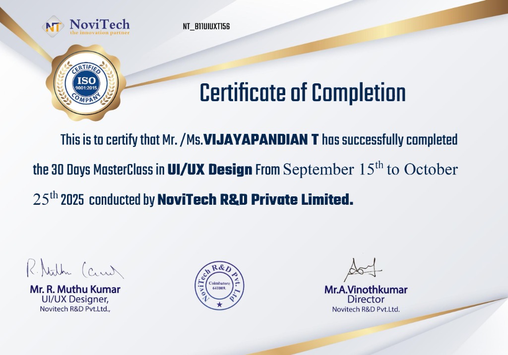 UI/UX Certificate